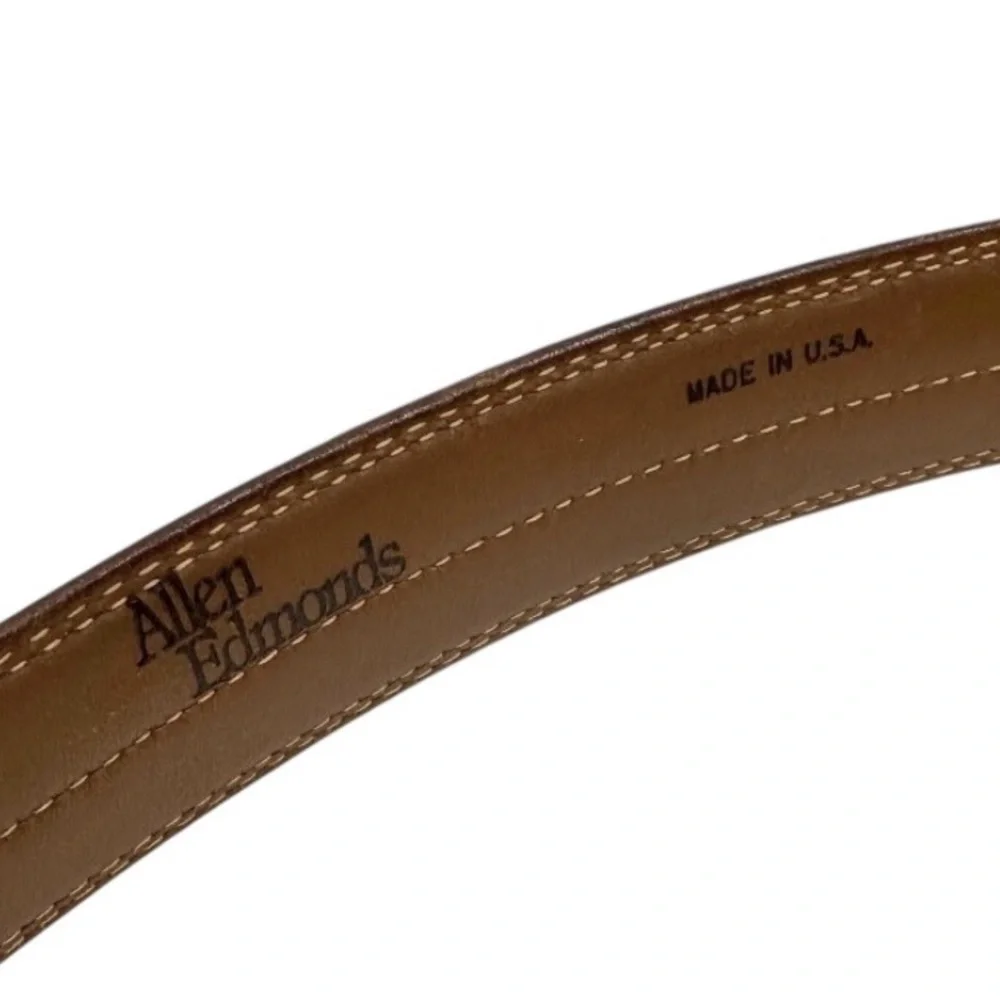 Allen Edmonds Classic Genuine Leather Belt Brown Plus Size
